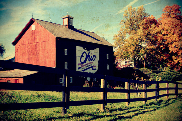 Ohio Bicentennial Barn postcard